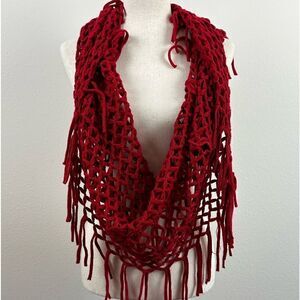 EUC Red Knit Women’s Scarf
